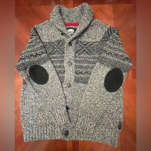 Roots Fair Isle Cardigan XL Shawl Cabin Gorpcore